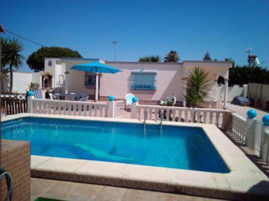 El Verano Azul Casa Con Piscina Chiclana de la Frontera Extérieur photo